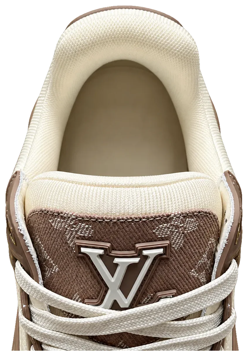 LV Trainer Low Monogram Denim Brown White · Foto 5 de 7