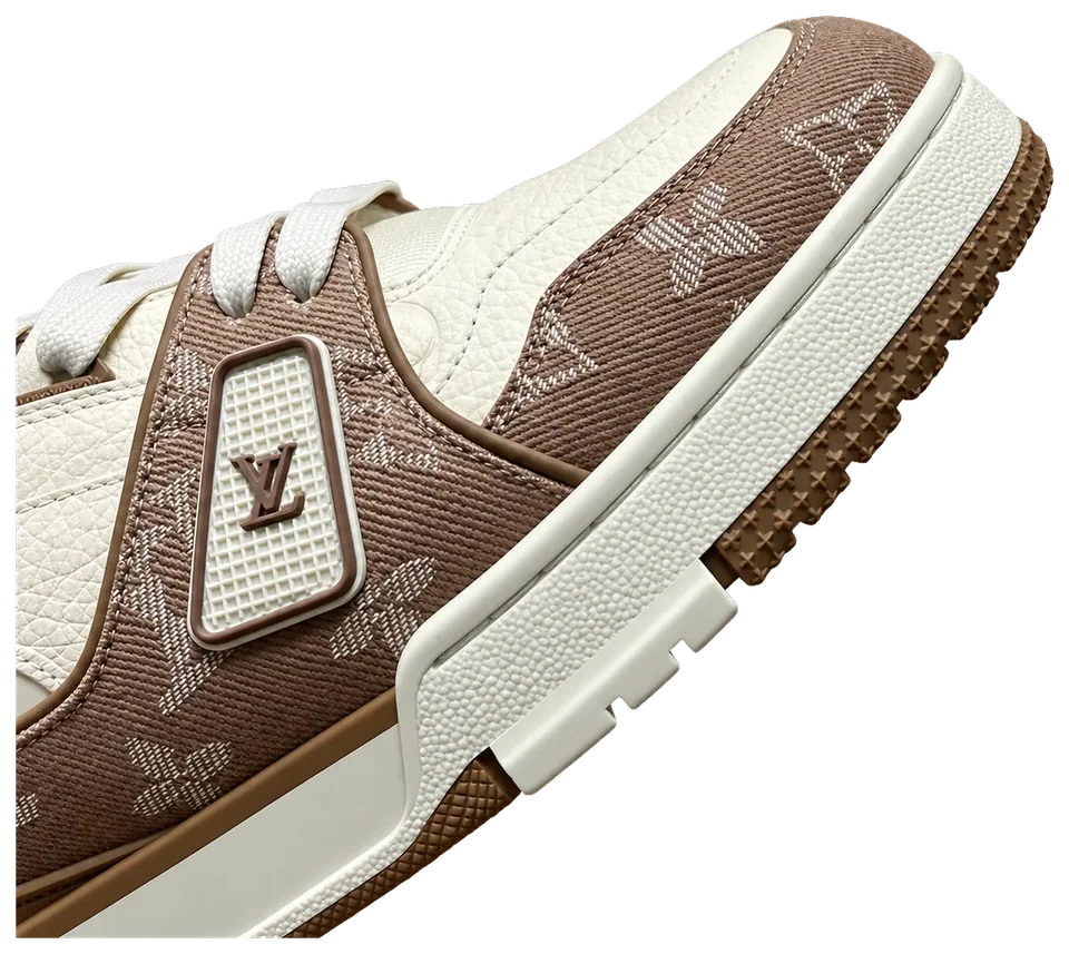 LV Trainer Low Monogram Denim Brown White · Foto 7 de 7