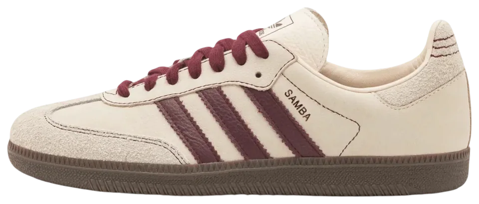 Adidas Samba OG Wonder White Maroon · Foto 2 de 7