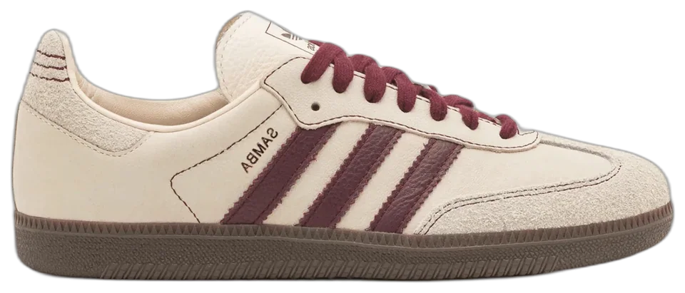 Adidas Samba OG Wonder White Maroon