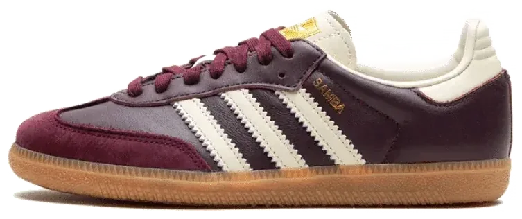 Adidas Samba OG Maroon Gold Metallic · Foto 2 de 5