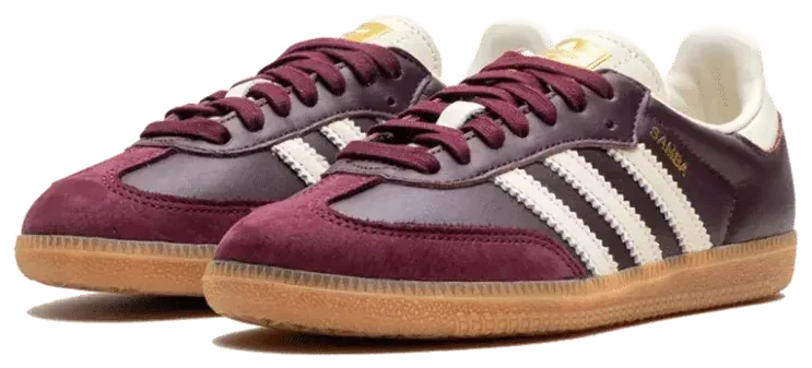 Adidas Samba OG Maroon Gold Metallic · Foto 3 de 5