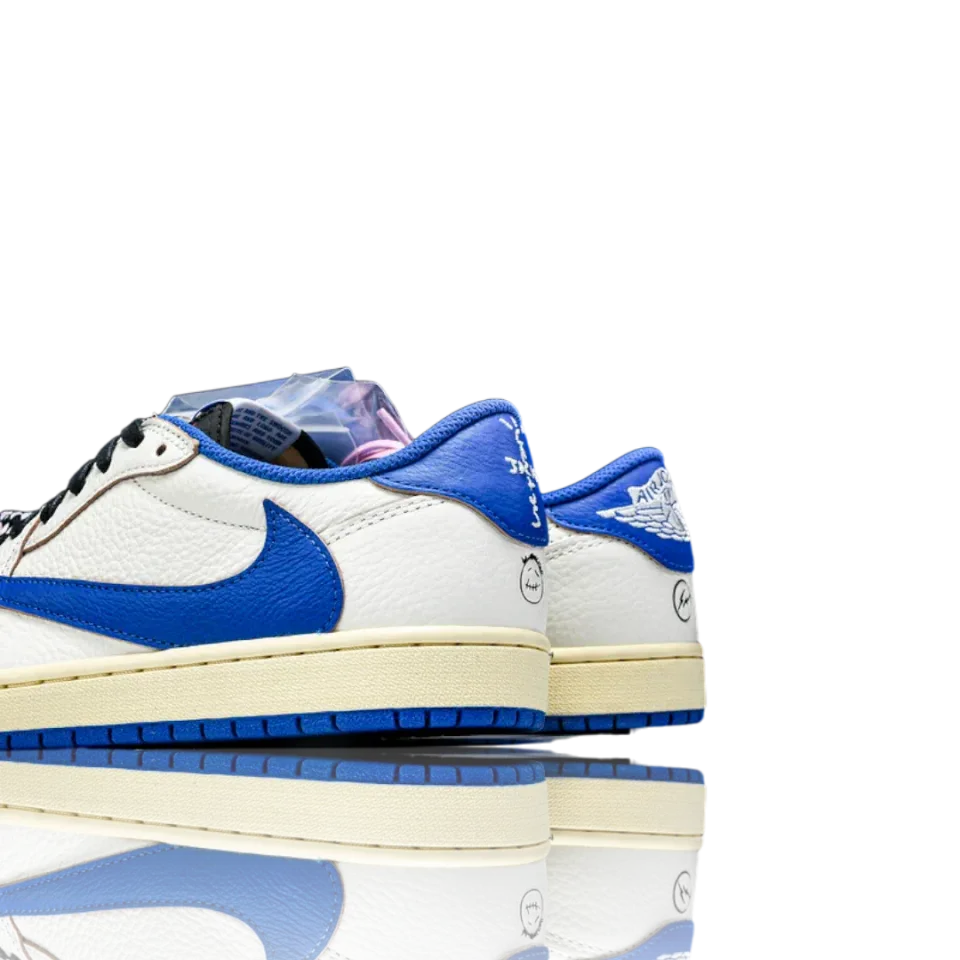 Travis Scott x Fragment AJ1 Low OG Sail Military Blue · Foto 7 de 9