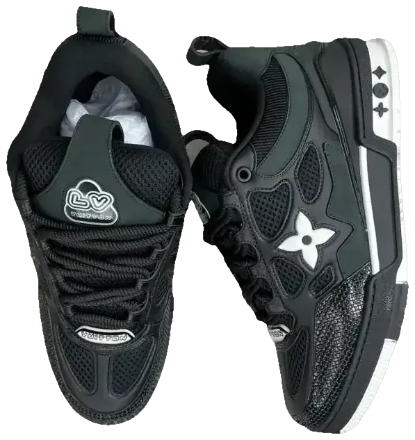 LV Skate Sneaker Black White · Foto 4 de 8