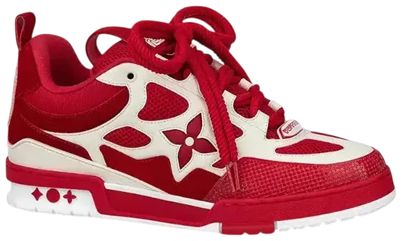 LV Skate Sneaker Red White