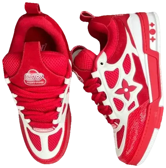LV Skate Sneaker Red White · Foto 4 de 8