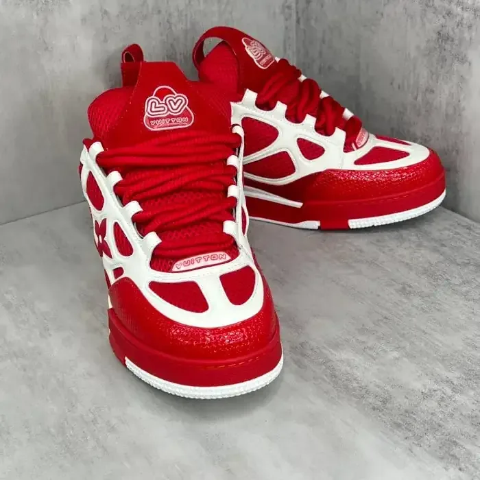 LV Skate Sneaker Red White · Foto 7 de 8