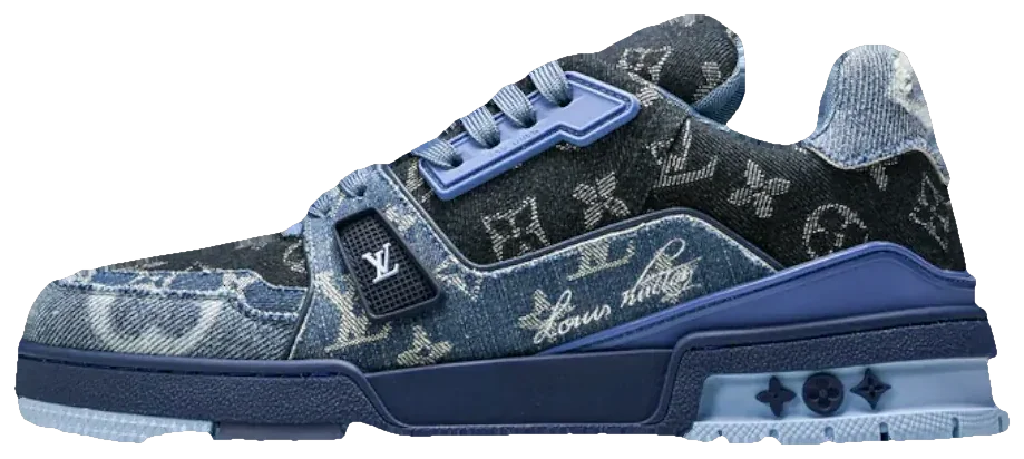 LV Trainer Low Monogram Denim Blue · Foto 2 de 9