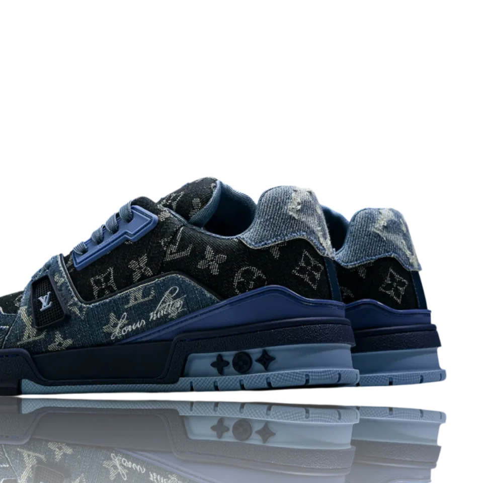 LV Trainer Low Monogram Denim Blue · Foto 7 de 9