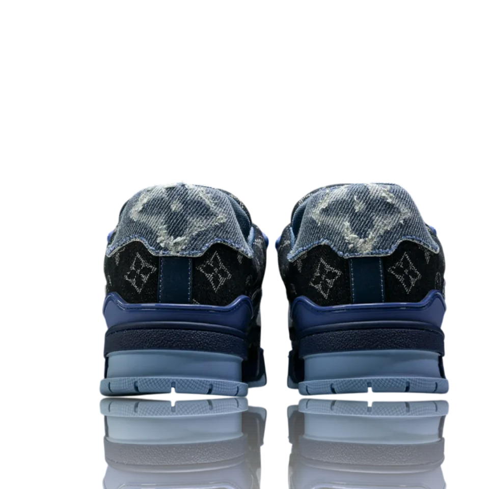 LV Trainer Low Monogram Denim Blue · Foto 8 de 9