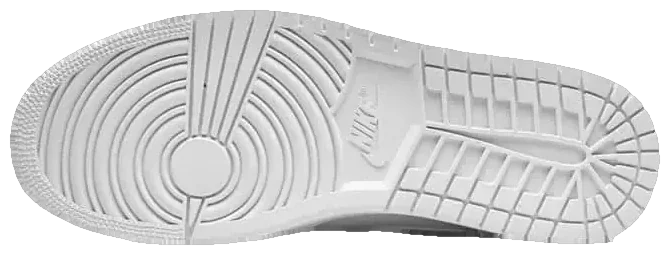 NIKE AIR JORDAN 1 MID TRIPLE WHITE · Foto 6 de 6
