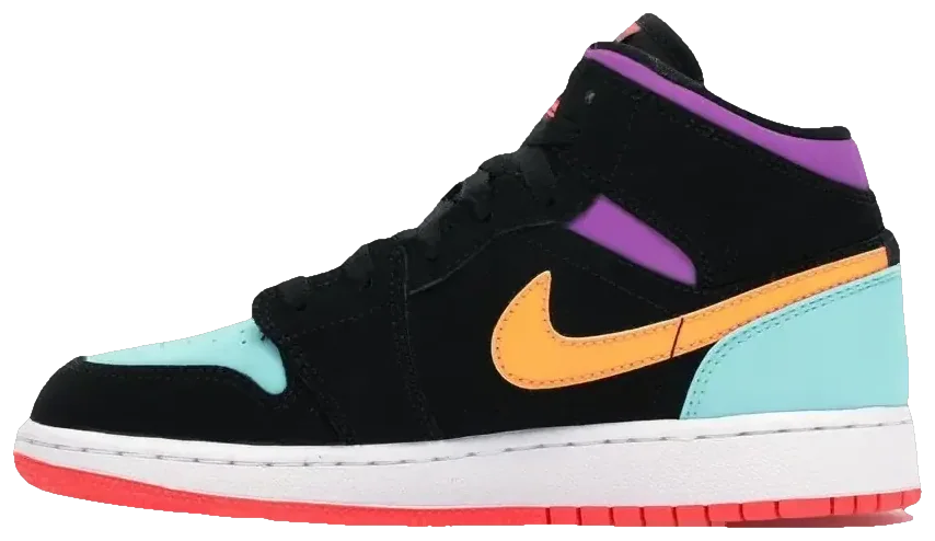 NIKE AIR JORDAN 1 MID MULTI-COLOR · Foto 3 de 5