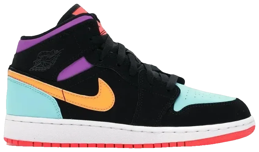 NIKE AIR JORDAN 1 MID MULTI-COLOR · Foto 5 de 5