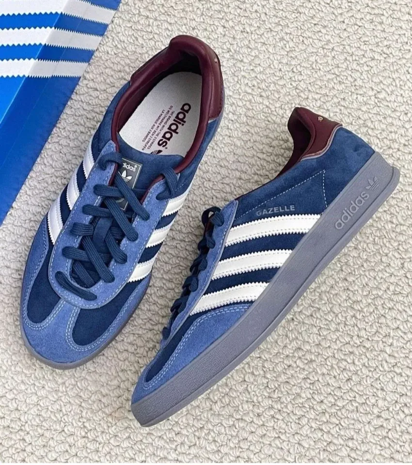 Adidas Gazelle Indoor Crew Navy Burgundy · Foto 2 de 5