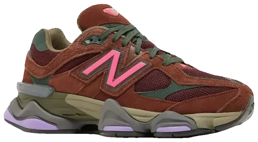 New Balance 9060 Rich Oak Burgundy · Foto 2 de 3
