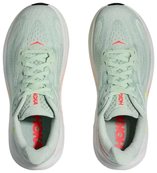 Hoka W Clifton 10 - Sea Glass / Neon Flame · Foto 2 de 3