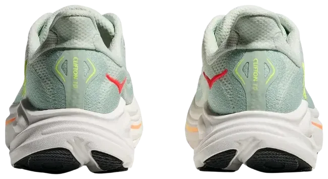 Hoka W Clifton 10 - Sea Glass / Neon Flame · Foto 3 de 3