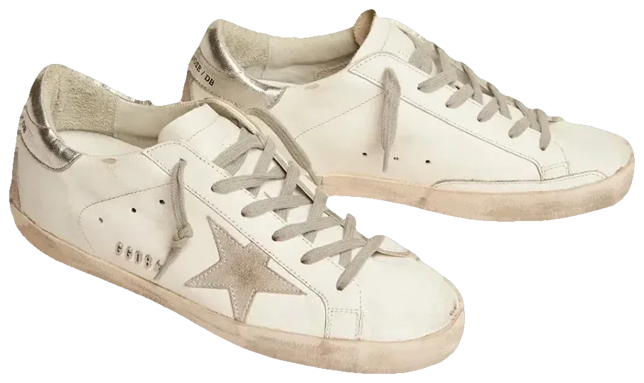 Golden Goose Super-Star Silver Heel Tab Stud Lettering · Foto 2 de 5