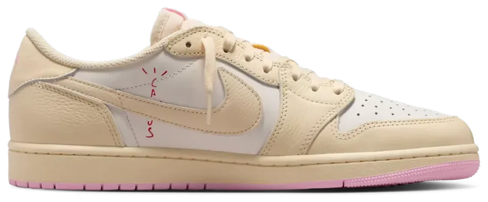 Travis Scott x Air Jordan 1 Low OG SP Shy Pink · Foto 4 de 12