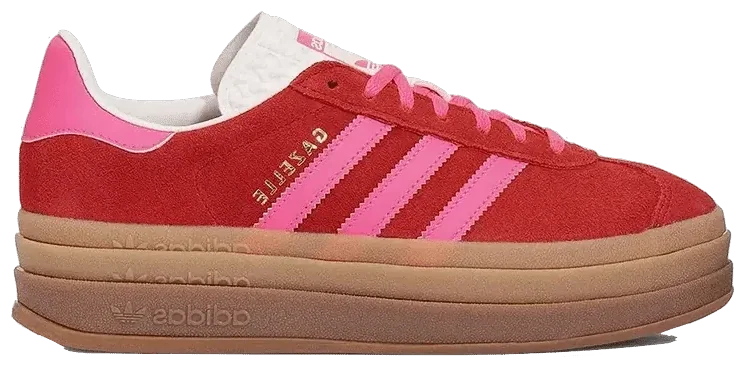 Adidas Gazelle Bold Collegiate Red Lucid Pink