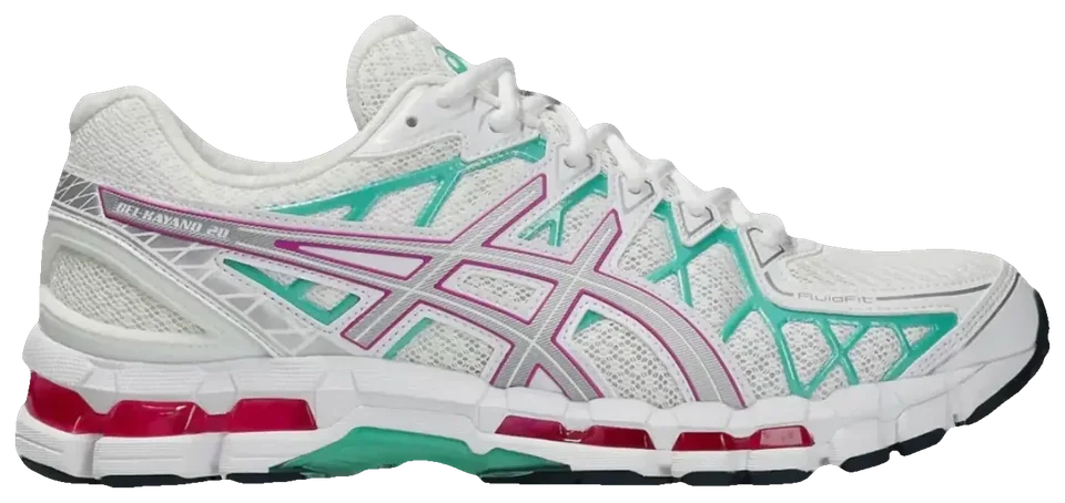 ASICS Gel-Kayano 20 White Aurora Green Watermelon