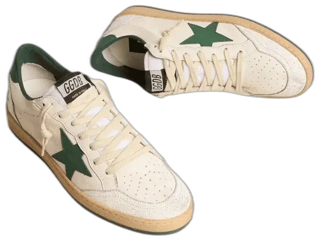 Golden Goose Ball Star Blanco Verde · Foto 2 de 3