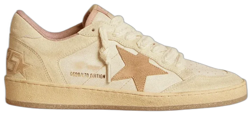Golden Goose Ball Star LTD Blanco y Rosa