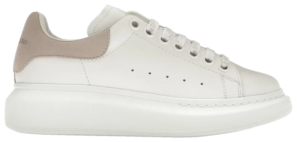 Alexander McQueen Blanco con talón beige