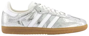 adidas Samba OG Trainers Silver Metalic White White