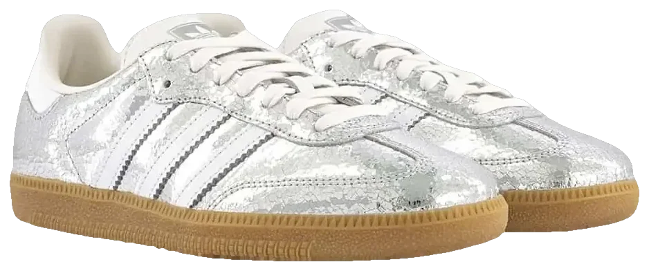 adidas Samba OG Trainers Silver Metalic White White · Foto 3 de 6