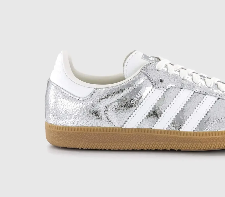 adidas Samba OG Trainers Silver Metalic White White · Foto 6 de 6