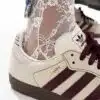 Adidas Samba OG Wonder White Maroon - Vista trasera