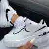 Nike Air force Shadow White & Black