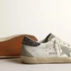 Golden Goose Super-Star Gray Star Dark Gray Glitter Heel Tab