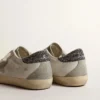 Golden Goose Super-Star Gray Star Dark Gray Glitter Heel Tab