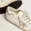 Golden Goose Super-Star Silver Heel Tab Stud Lettering