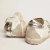 Golden Goose Super-Star Silver Heel Tab Stud Lettering