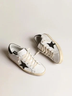 Golden Goose Super-Star Black Swarovski Crystal Star Heel Tab