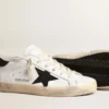 Golden Goose Super-Star Black Swarovski Crystal Star Heel Tab