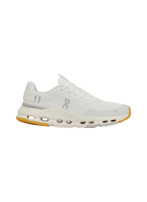 On Running Cloudnova Form 2 White Silver — perfil hacia la derecha