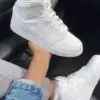 NIKE AIR JORDAN 1 MID TRIPLE WHITE
