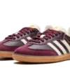 Adidas Samba OG Maroon Gold Metallic - Vista lateral