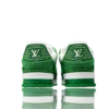 LV Trainer Low Monogram Denim White Green