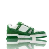 LV Trainer Low Monogram Denim White Green
