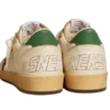 Golden Goose Ball Star Blanco Verde con Estrella Negra