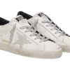 Golden Goose Ante Blanco Refuerzo Talón Estampado Negro