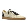 Golden Goose Ball Star Crema Estrella Plata
